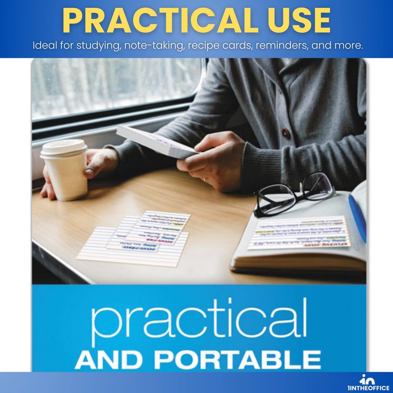 1InTheOffice Ruled Mini Index Cards 3 x 2.5, White Small Index Cards 2x3, 400/Pack - Image 5